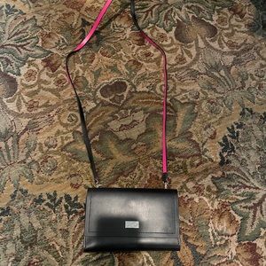 Kate spade purse black and pink.